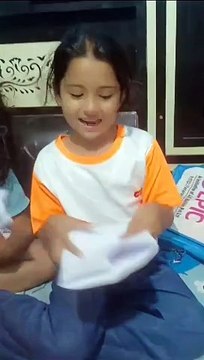 Akshu creating greetings card for mother -Happy mothers day2024