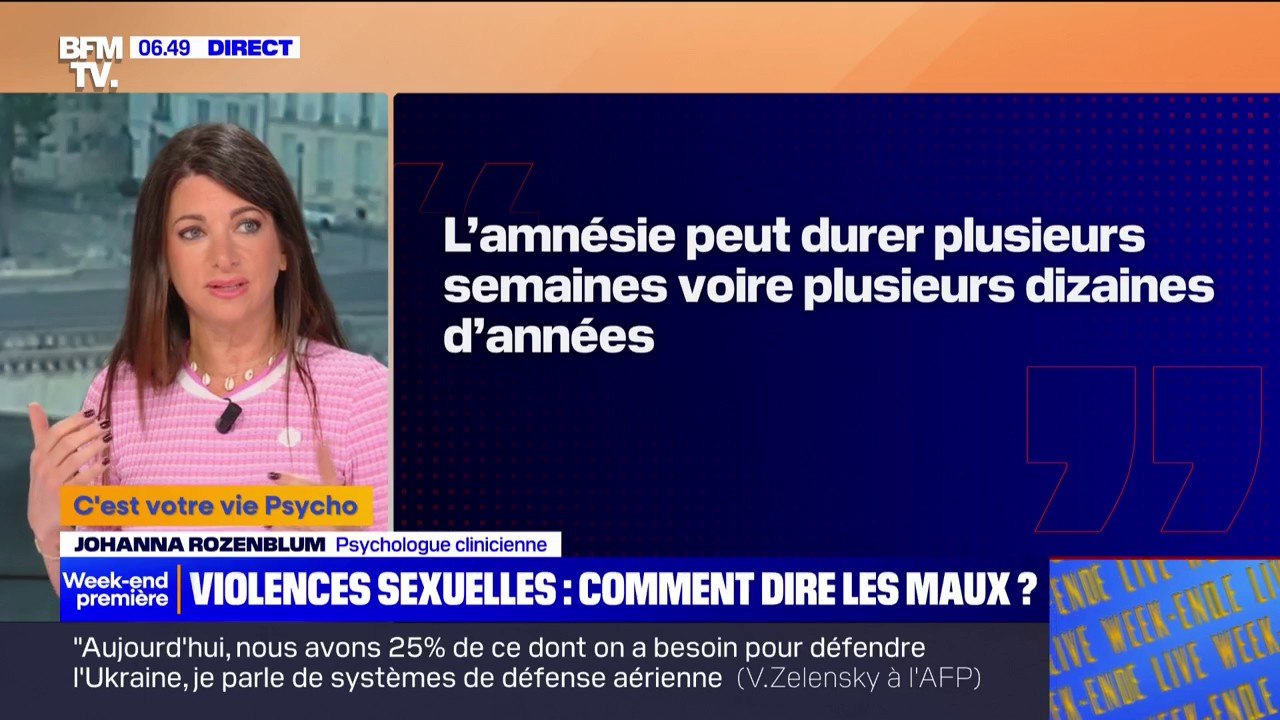 Violences sexuelles: qu'est-ce que l'amnésie traumatique, qui empêche certaines victimes de parler?