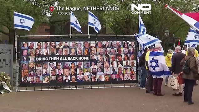 مظاهرة داعمة لتل أبيب أمام محكمة العدل الدولية بعد اتهام جنوب إفريقيا ب تصعيد الإبادة في غزة