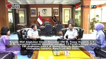 Kasau Menerima Laporan Kenaikan Pangkat 14 Perwira Tinggi TNI Angkatan Udara