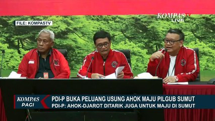 Begini Kata PDIP soal Peluang Ahok Maju di PIlgub Sumut