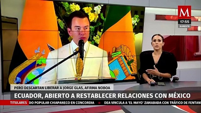 Presidente de Ecuador afirma que están abiertos a restablecer relaciones con México