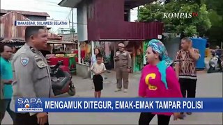 Tak Terima Ditegur soal Lapak, Emak-Emak di Makassar Tampar Polisi
