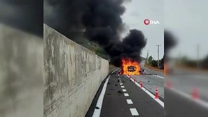 Antalya’da otomobil yangınında hayatını kaybeden Polonyalı turistlerin kimlikleri belli oldu