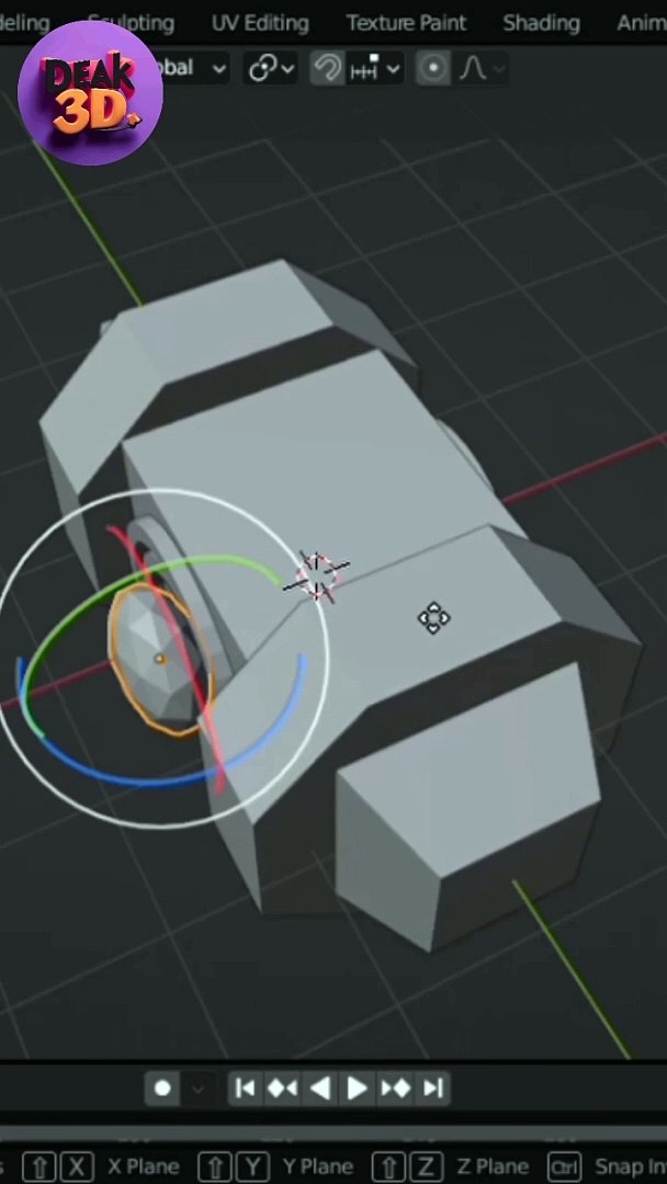 ⁣Create Low Poly Hammer in Blender for Beginners ll Blender Tutorial