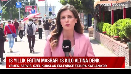 13 yıllık eğitim masrafı 13 kilo altına denk!