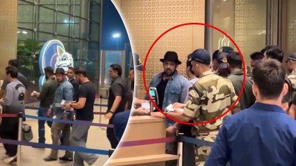 Salman Khan का मुंबई एअरपोर्ट पर दिखा खूबसूरत टोपी में नया लुक, पुलिस ने पैप्स को भाई से रखा दूर