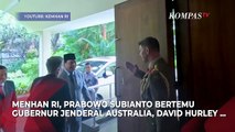 Tawa Menhan Prabowo Bertemu Gubernur Jenderal Australia David Hurley saat Kenang Masa Jadi Kadet