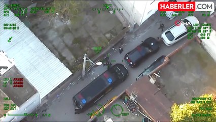 Çatılarda böyle kovaladılar...Bursa'da zehir tacirlerine helikopter destekli şok operasyon