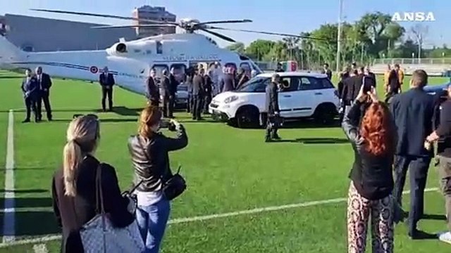 Papa Francesco arriva a Verona, le Autorita' locali ad accoglierlo