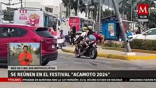 Motociclistas arriban a Acapulco para celebrar el 'AcaMoto 2024'