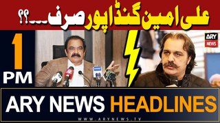ARY News 1 PM Headlines 18th May 2024  | Rana Sanaullah slams Ali Ameen