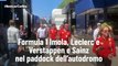 Formula 1 Imola, Leclerc e Verstappen e Sainz nel paddock dell?autodromo