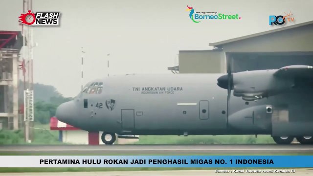 Kedatangan Pesawat C-130J Super Hercules A-1342 di Lanud Halim Perdanakusuma