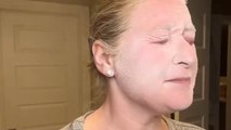 Woman gives Dry Shampoo Dermaplaning a shot and films the entire process *HILARIOUS!*