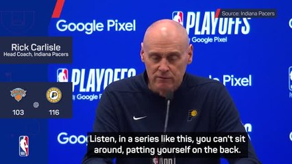 Celebrations on hold for Carlisle and the Pacers