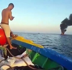 Lancha explode na Praia do Forte em Cabo Frio