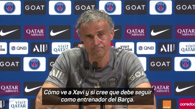 Luis Enrique, sobre Xavi y el Barça: No sabe, no contesta