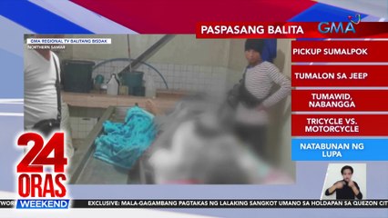 24 Oras Weekend: (Part 3) Container truck tumagilid; Baboy sa expressway; Buwelta ni Heart sa basher; atbp.