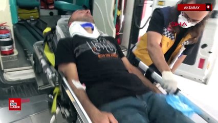 Aksaray'da uzaklaştırması olan koca, eşinin evine sevgilisiyle gidince kavga çıktı