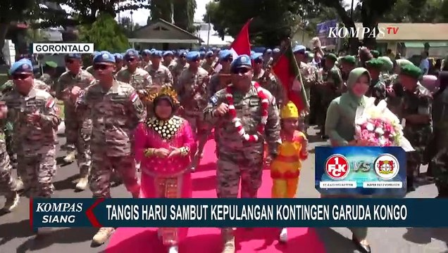 Potret Tangis Haru Sambut Kepulangan Kontingen Garuda dari Misi Perdamaian di Kongo