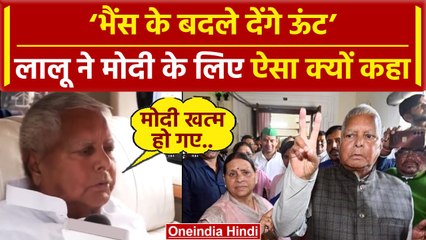 Modi पर Lalu Yadav का अजब गजब बयान, कहा भैंस के बदले उन्हें देंगे ऊंट |Election 2024 |वनइंडिया हिंदी