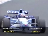 F1 – Michael Schumacher (Benetton Renault V10) lap in qualifying – Japan 1995