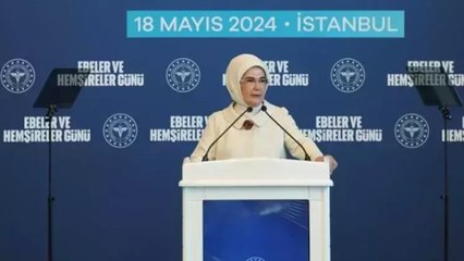 Emine Erdoğan ve Bakan Koca, Ebeler ve Hemşireler Günü'nde düzenlenen programa katıldı