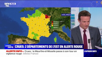 Descargar video: Intempéries: la Meurthe-et-Moselle rejoint la Moselle en vigilance rouge crues