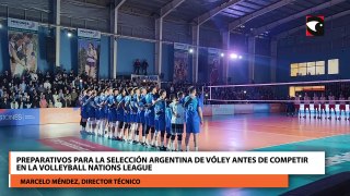 Preparativos para la selección argentina de vóley antes de competir en la Volleyball Nations League