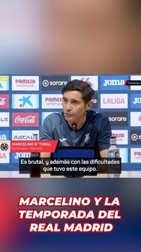 Marcelino se deshace en elogios con el Real Madrid y su temporada