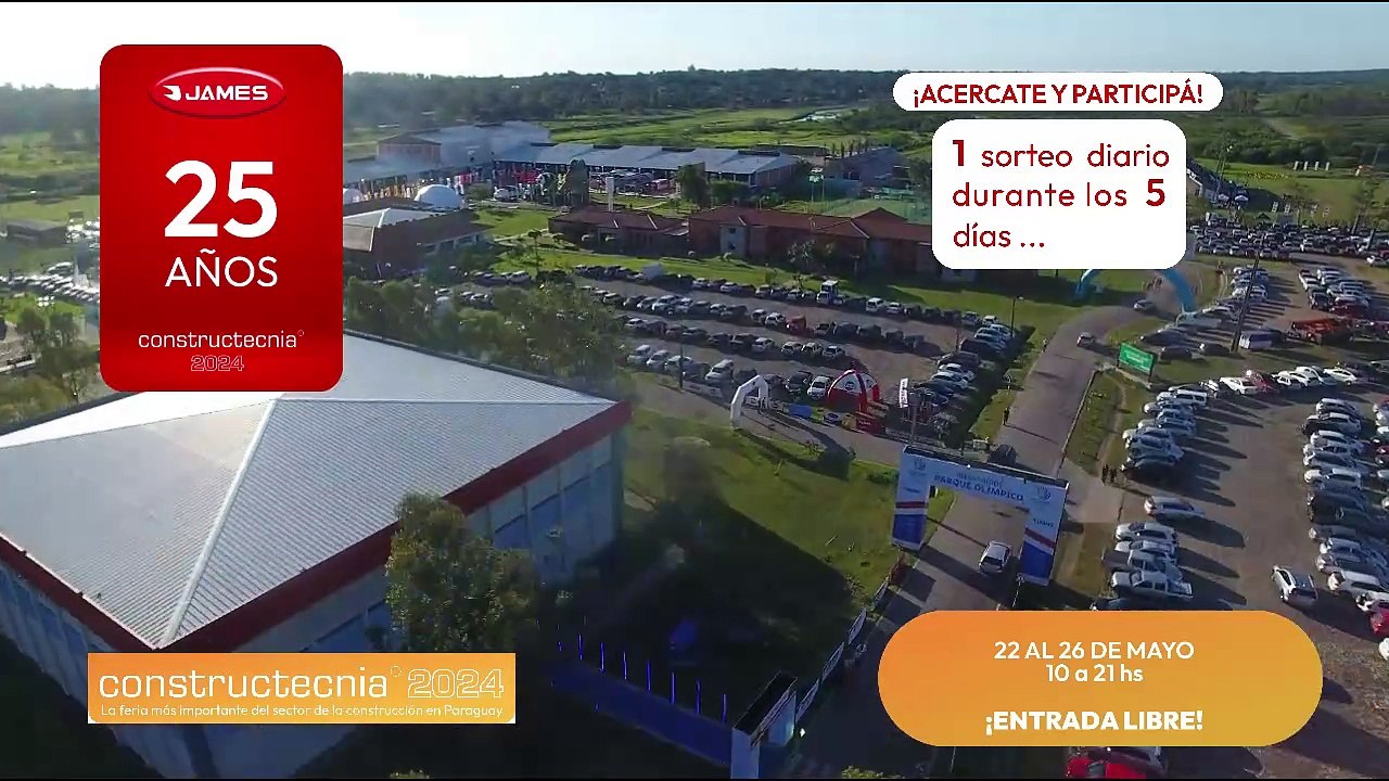 25 años de James Paraguay | 5 días para participar en nuestro sorteo diario y ganar increíbles premios.