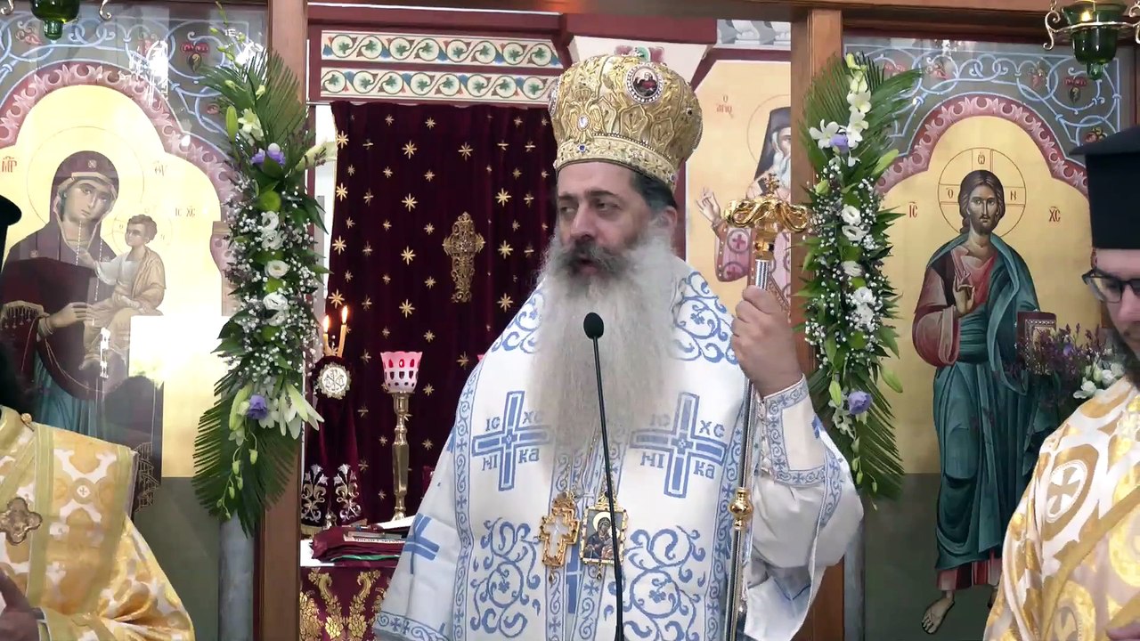 Στα εγκαίνια του παρεκκλησίου του Οσίου Βησσαρίωνα στα Καμένα Βούρλα παραβρέθηκε ο Αρχιεπίσκοπος Αθηνών