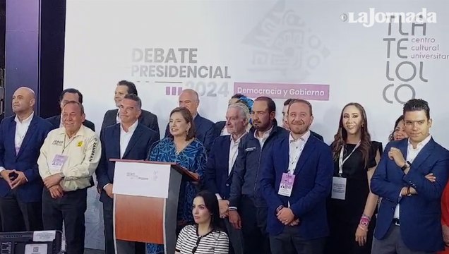 Xóchitl Gálvez habla tras el debate presidencial