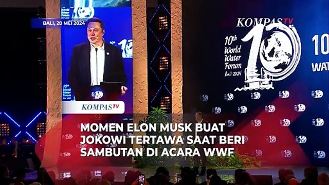 Momen Elon Musk Buat Jokowi Tertawa saat Beri Sambutan di World Water Forum ke-10 di Bali