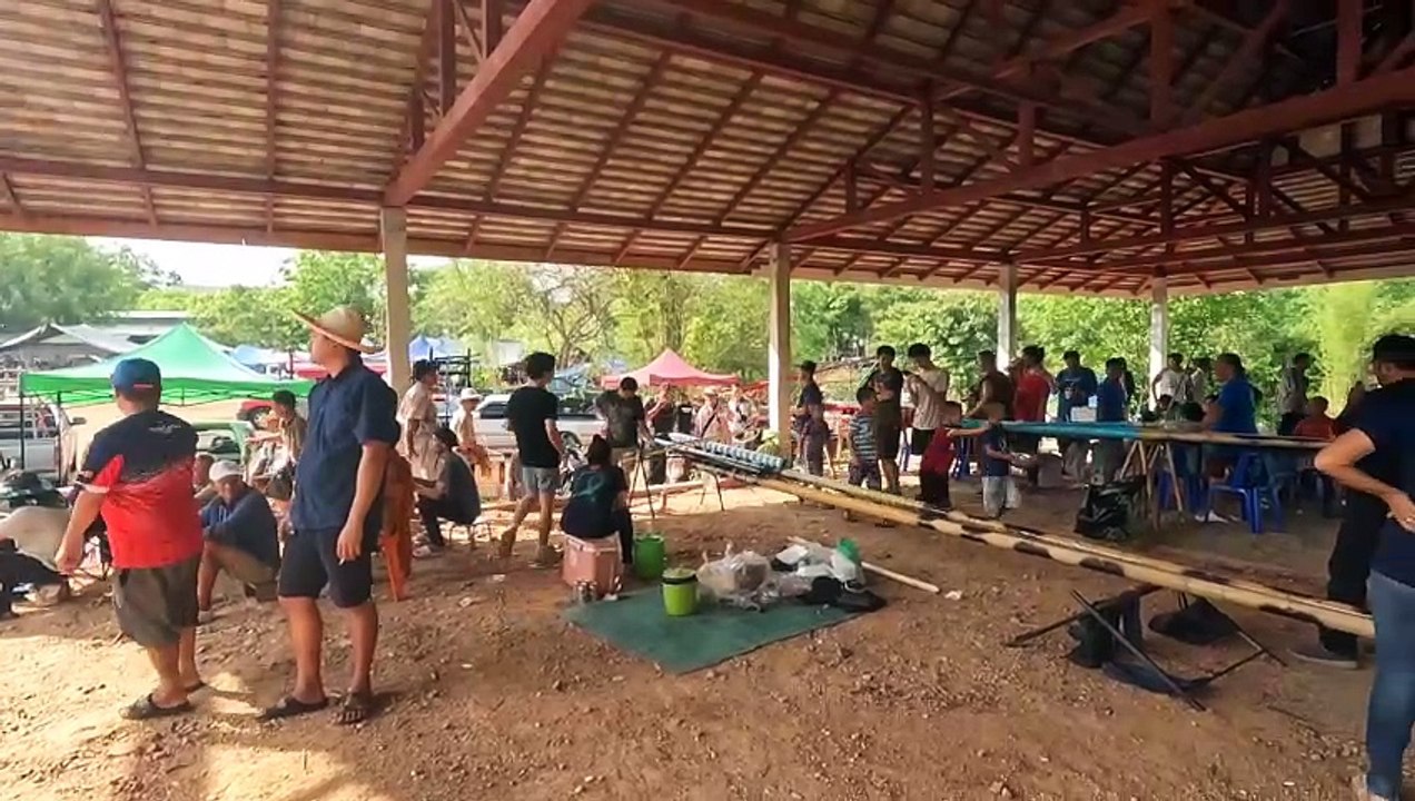 Raketenfest in Chomtong / Chiang Mai Thailand #Rakete #Thailand #Drohne