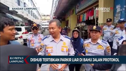 Dishub Tertibkan Parkir Liar di Bahu Jalan Protokol