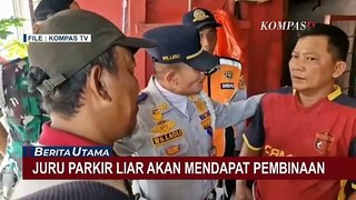 Petugas Gabungan Gelar Razia Juru Parkir Liar di Wilayah Jakarta