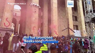 Georgia's president vetoes media law that's provoked weeks of protests