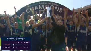 Chelsea beat Manchester City to WSL title on final day of the season