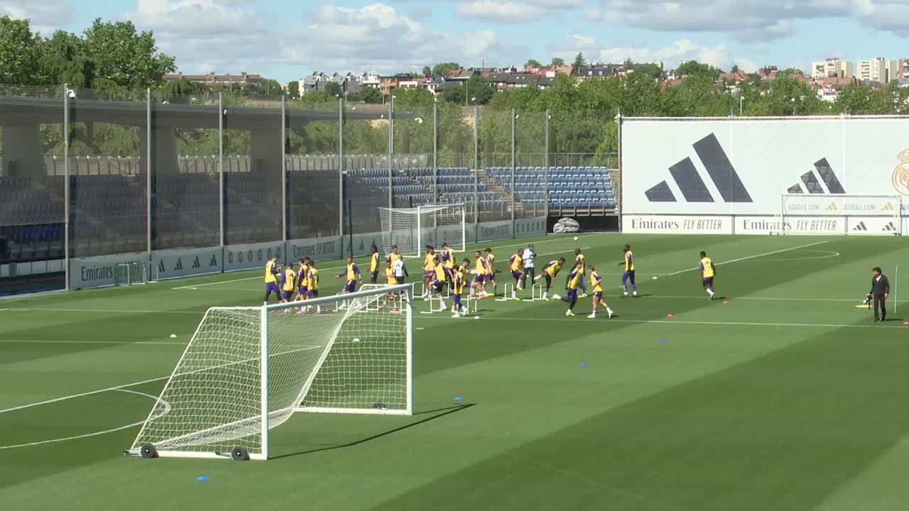 Entrenamiento Real Madrid previo al Villarreal...