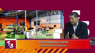 Manuel Laredo boliviano que transforma neumáticos