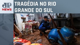 Nível do Guaíba vai a 4,54m em Porto Alegre e moradores começam reconstrução