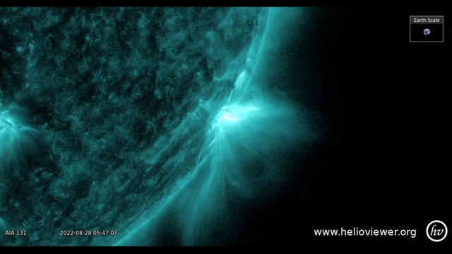 Departing Sunspot Delivered Several Strong Flares In Amazing TIme-Lapse
