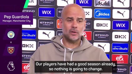 Guardiola wary of Hammers' attack ahead of final-day showdown