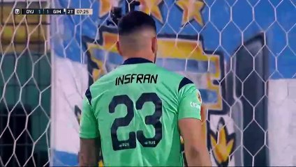 Gimnasia 1 - 1 Defensa y Justicia: Uvita Fernández se valió de un error de Pintado y puso el 1 a 1