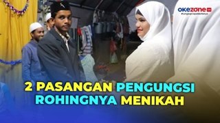 Dua Pasangan Pengungsi Rohingya Menikah di Aceh