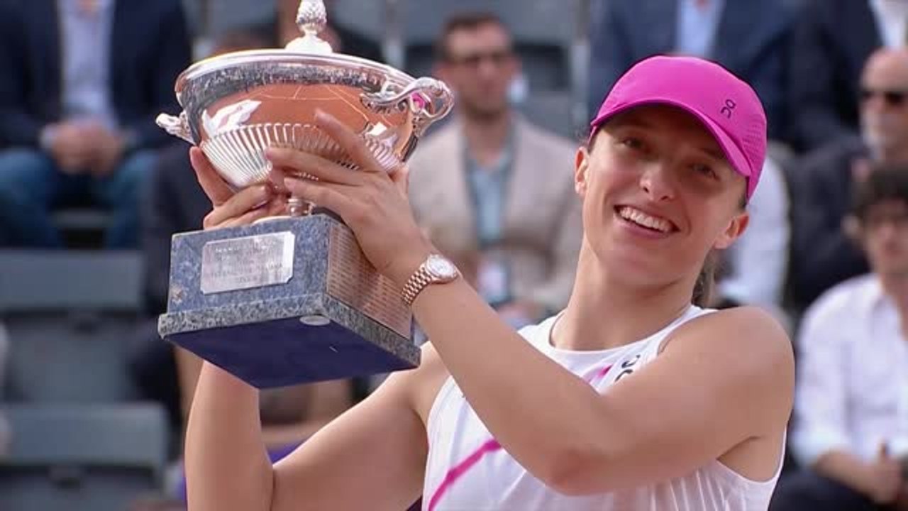 Świątek beats Sabalenka to claim 10th WTA 1000 title