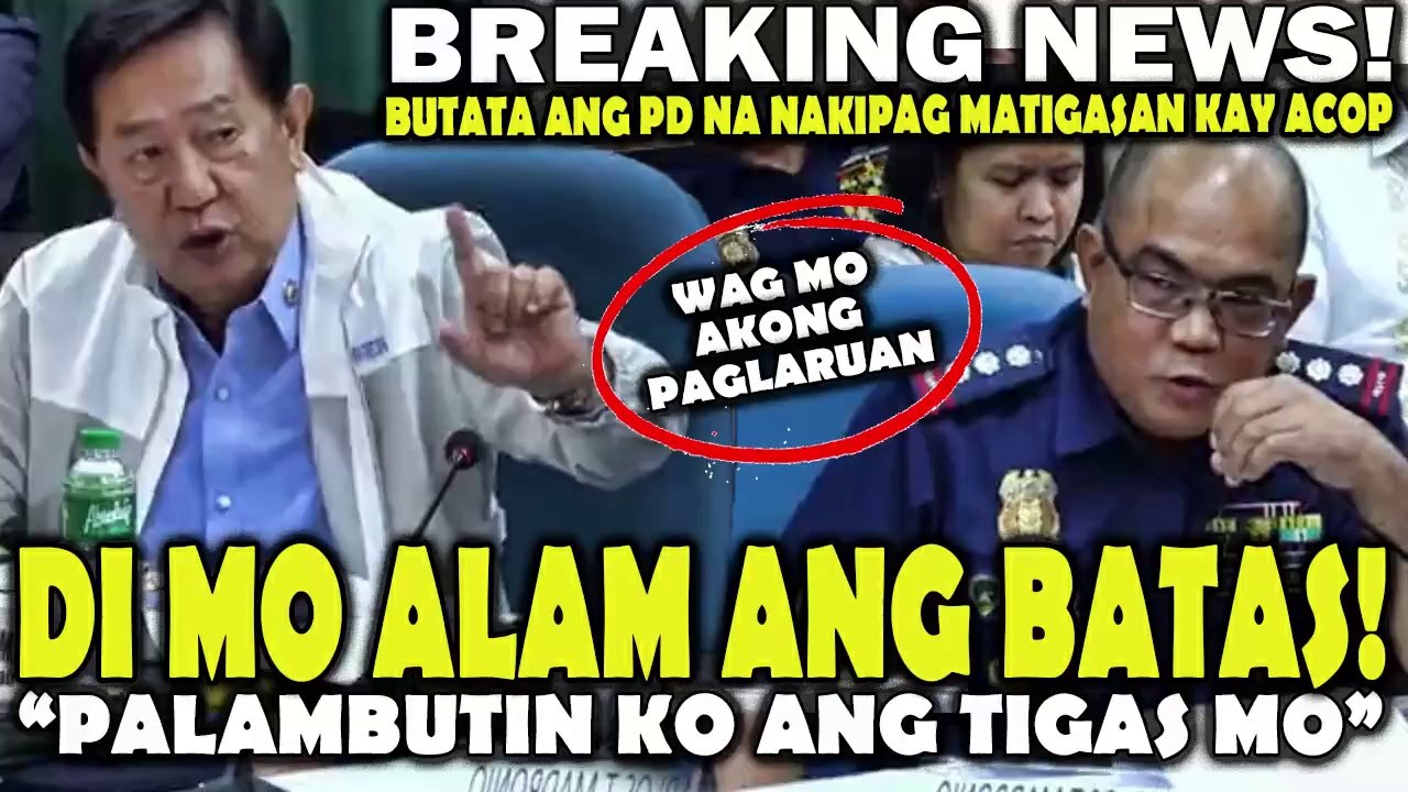 "PALAMBUTIN KO ANG TIGAS MO!" Nakipag MATIGASAN na Pulis Director Sinupalpal ni Cong. Acop