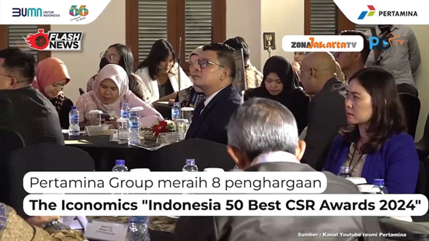 PERTAMINA GROUP RAIH 8 PENGHARGAAN THE ICONOMICS INDONESIA 50 BEST CSR AWARDS 2024